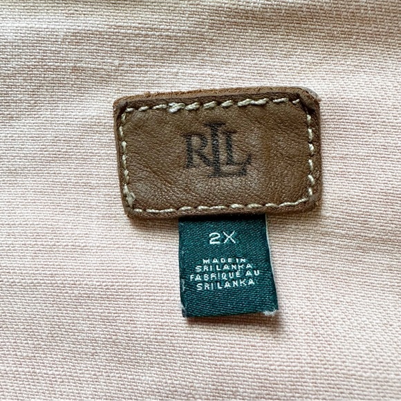 Ralph Lauren Light Pink Denim Cropped Jacket 2X - Picture 5 of 6